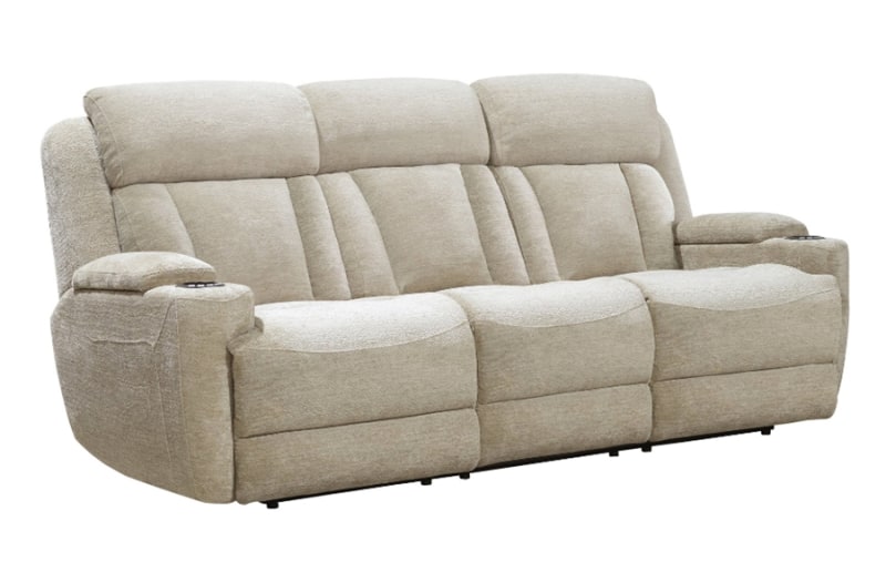 Dalton Drop Down Table Power Reclining Sofa in Lucky Fawn Fabric by Parker House - MDAL#834PH-LFA