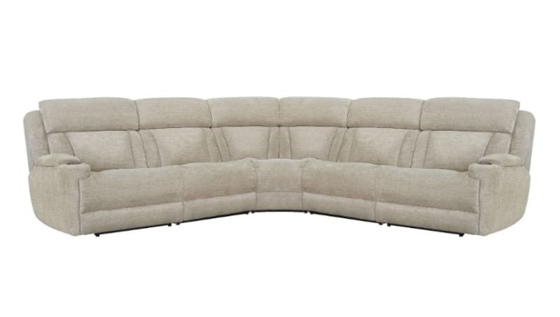 Dalton 5 Piece Power Reclining Sectional in Lucky Fawn Fabric by Parker House - MDAL-LFA-5