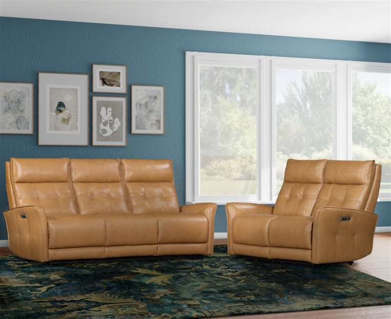 Gershwin 2 Piece Power Zero Gravity Sofa Set in Lucca Butterscotch Cover by Parker House - PH-MGER-32PHZ-P25-LCBT