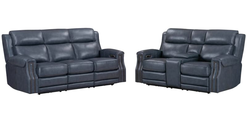 Hensley 2 Piece Power Reclining Sofa Set in Marina Dream Cover by Parker House - PH-MHEN-32PH-MADR