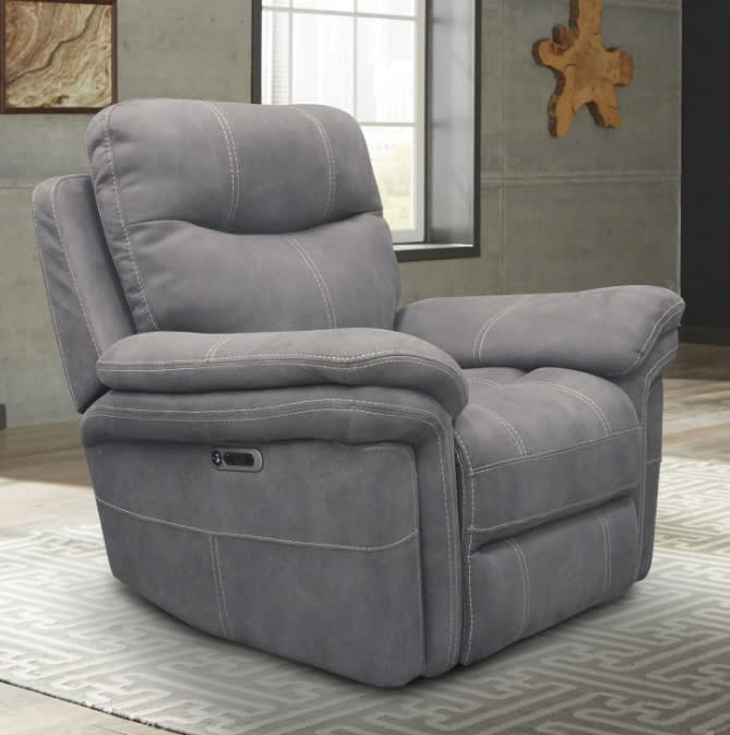 Mason Power Recliner with Power Headrests and USB Port in Carbon Fabric by Parker House - MMA#812PH-CRB
