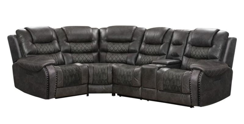Outlaw 5 Piece Power Sectional in Stallion Fabric by Parker House - MOUT-5-STA