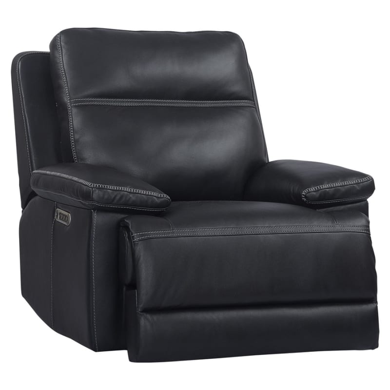 Paxton Power Recliner with Power Headrests in Navy Leather by Parker House - MPAX#812PHL-NAV