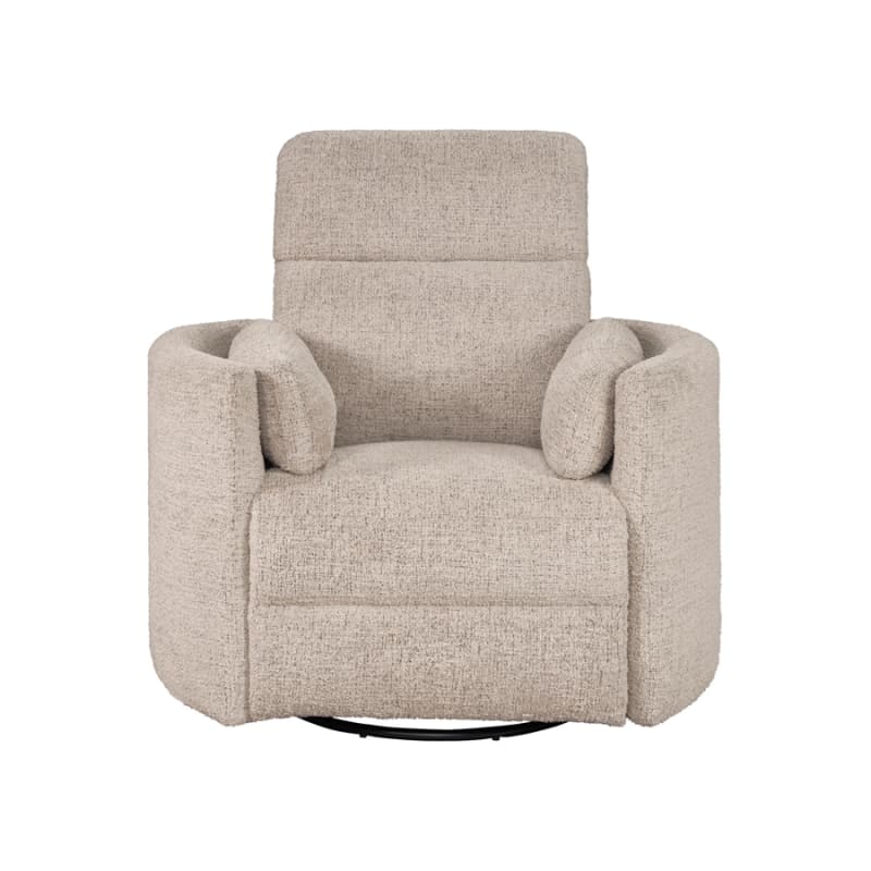 Radius Manual Swivel Glider Recliner Chair in Burlap Cover by Parker House - PH-MRAD-812GS-BRLP