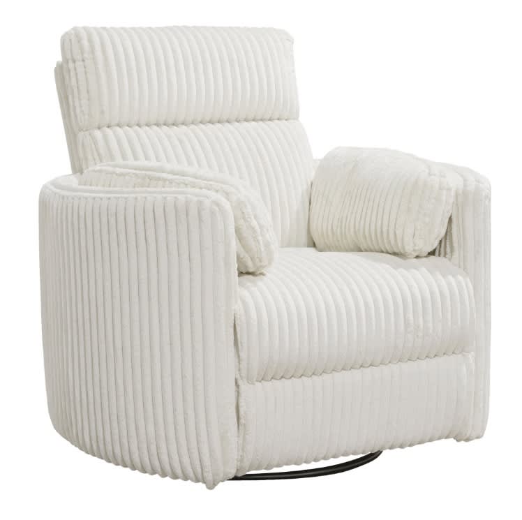 Radius Power Swivel Glider Recliner in Mega Ivory Fabric by Parker House - MRAD#812GSP-MGIV