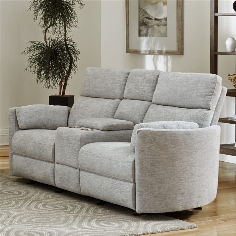 Radius Power Glider Console Loveseat in Mineral Cover by Parker House - PH-MRAD-822CPG-MIN
