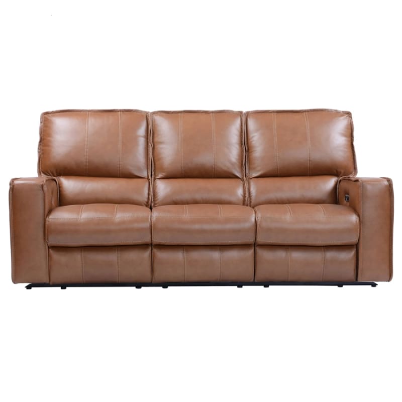 Rockford Power Triple Reclining Sofa in Verona Saddle Finish by Parker House - PH-MROC-833PH-VSA