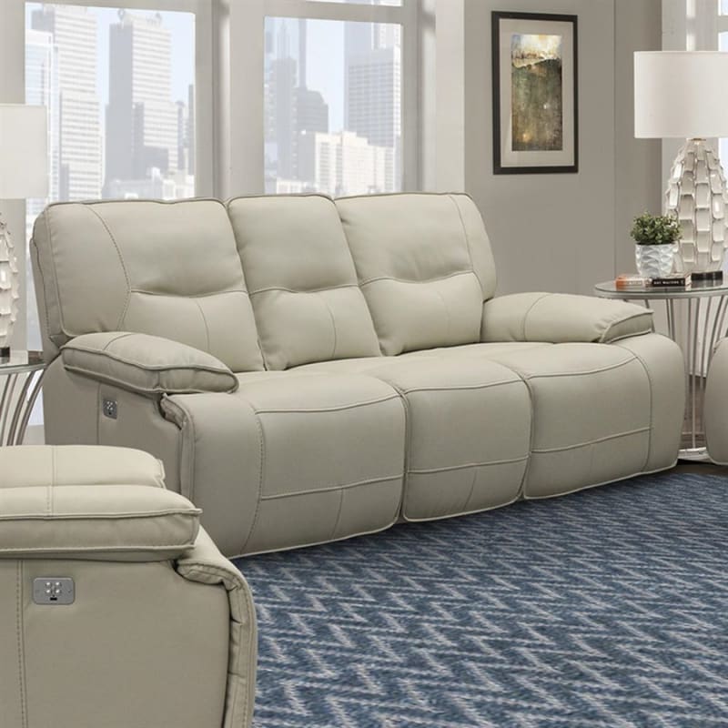 Spartacus Power Sofa with Power Headrest and USB Port in Oyster Fabric by Parker House - MSPA#832PH-OYS