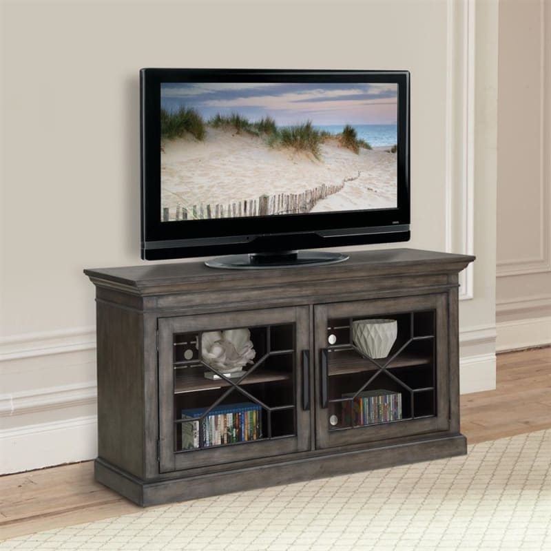 Sundance 63 Inch TV Console in Smokey Grey Finish by Parker House - SUN#63-SGR