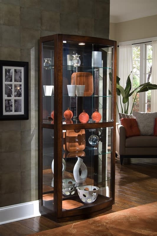 PFC Curio Pacific Heights Finish Display Cabinets by Pulaski - PUL-21221