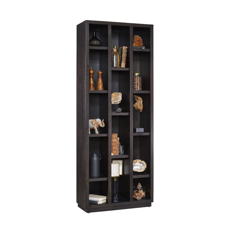 PFC Bookcase Curio Display Cabinet in Brown Finish by Pulaski - PUL-P021739