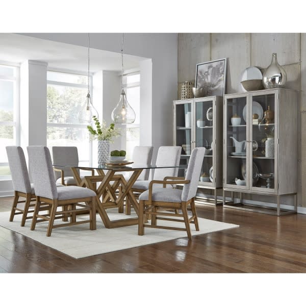 The Art of Dining 7 Piece Dining Room Set with Upholstered Seat & Back ...
