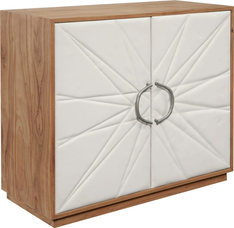 Accents 2-Door Leather Chest in Medium Wood Finish by Pulaski - PUL-P301034