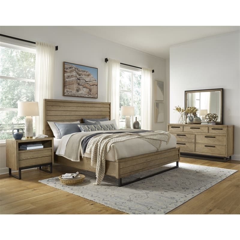 Catalina Brown Finish 6 Piece Panel Bedroom Set by Pulaski - PUL-P307DJ150