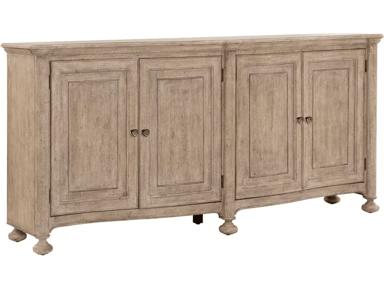 Higgins Street 4-Door Credenza in Medium Wood Finish by Pulaski - PUL-P349300