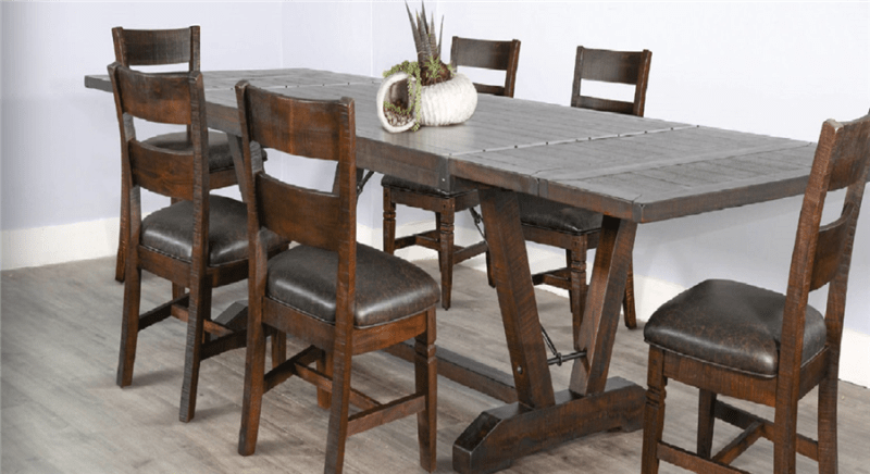 Homestead 5 Piece Extension Dining Room Set in Tobacco Leaf Finish by Sunny Designs - SD-1167TL-1429TL2