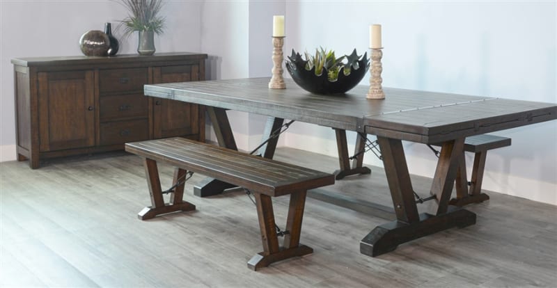 Homestead 3 Piece Dining Room Set with Bench by Sunny Designs - SD-1167TL-1667TL-1668TL