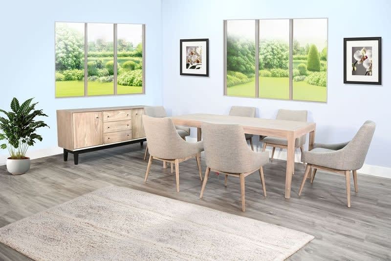 Blair 5 Piece Rectangular Dining Room Set in Walnut Finish by Sunny Designs - SD-1184WE-1425WE-H