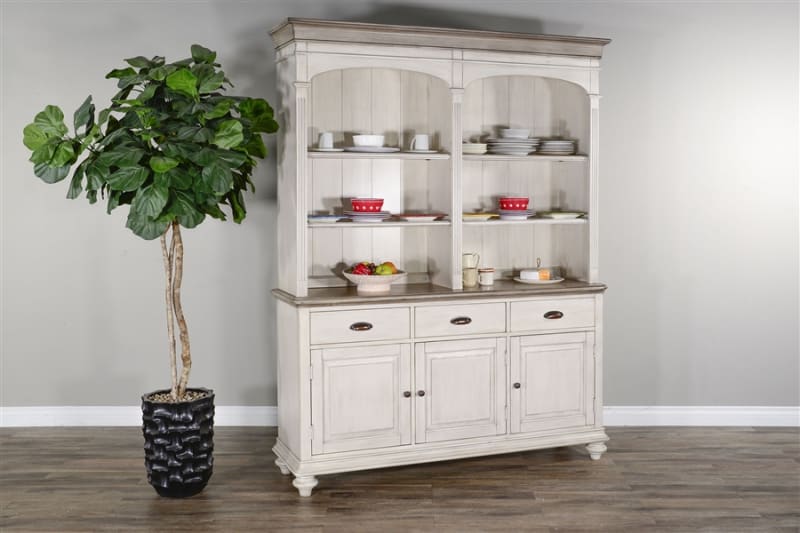 Westwood Village Buffet and Hutch in Westwood Village Finish by Sunny Designs - SD-1912WV