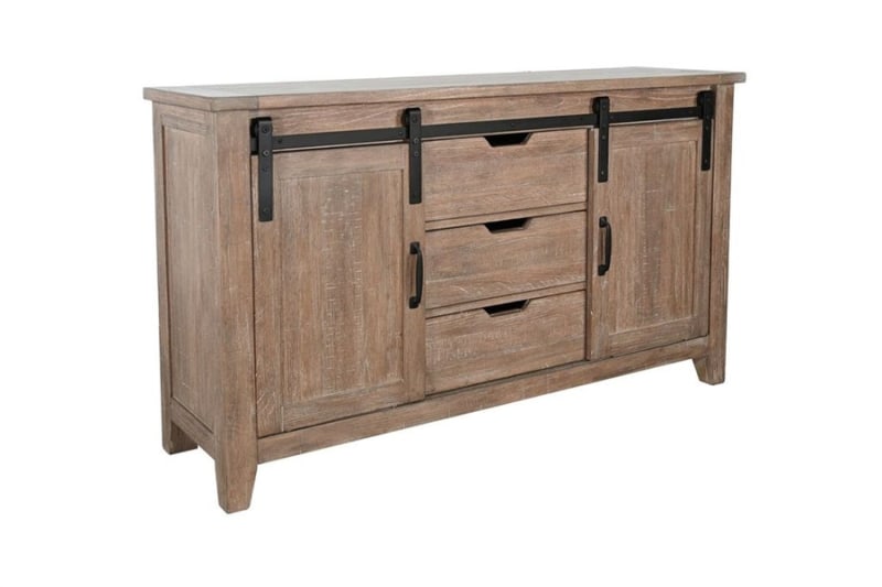 Sierra Sliding Door Sideboard in Amber Finish by Sunny Designs - SD-1917AM