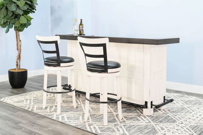 Carriage House 3 Piece Bar Table Set in European Cottage by Sunny Designs - SD-1959EC-1624EC-B30