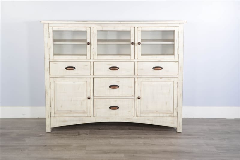 Marina Server in White Sand Finish by Sunny Designs - SD-1978WS