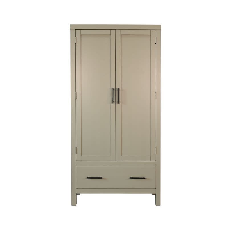 Gen S Linen Storage Cabinet with Drawer in Connected Gray Finish by Sunny Designs - SD-2179CG