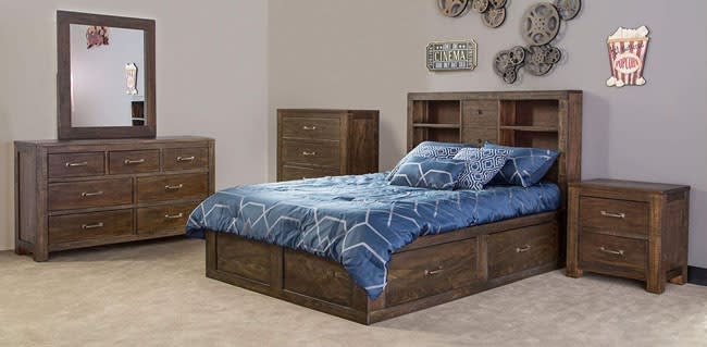 Ranch House 5 Piece Bedroom Set in Tobacco Leaf Finish by Sunny Designs - SD-2319TL