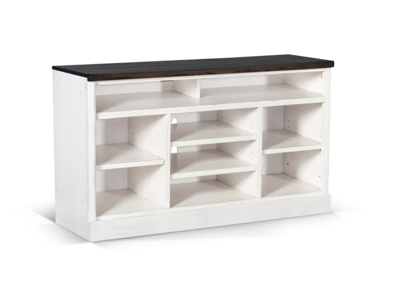 Carriage House 55 Inch TV Console in European Cottage Finish by Sunny Designs - SD-3599EC-55