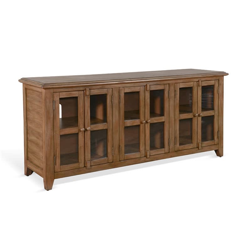Doe Valley 70 Inch TV Console in Light Brown Finish by Sunny Designs - SD-3628BU-70