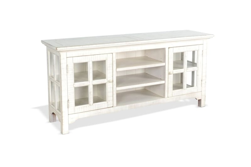 Marina 62 Inch TV Console in White Sand Finish by Sunny Designs - SD-3655WS