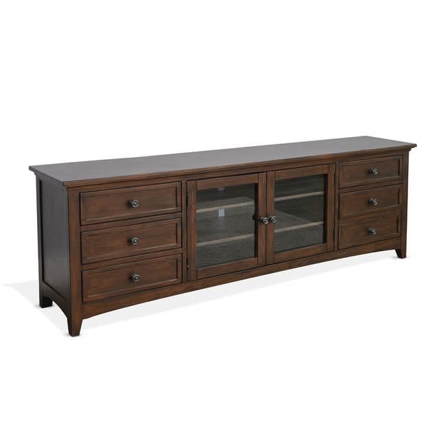 82 Inch TV Console in Coffee Bean Finish by Sunny Designs - SD-3667CB-82