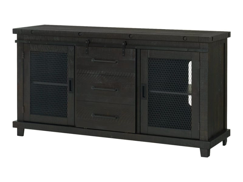 Industrial Charms 64" TV Stand/Server in Wired Black Finish by Vilo Home - VILO-VH9854