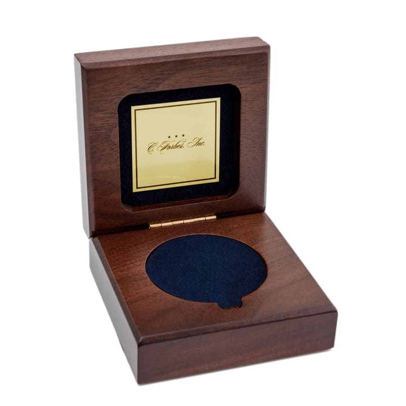 Presentation Box (Coin) - Personalized, Brass