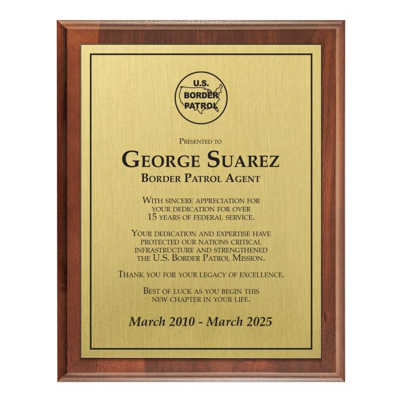 Fully Sublimated Plaque 8x10 (USBP)