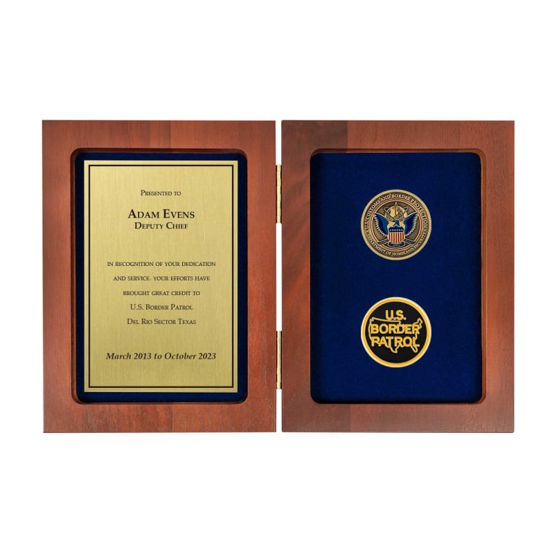 Personalized Book Box w/ Coins (Border Patrol)