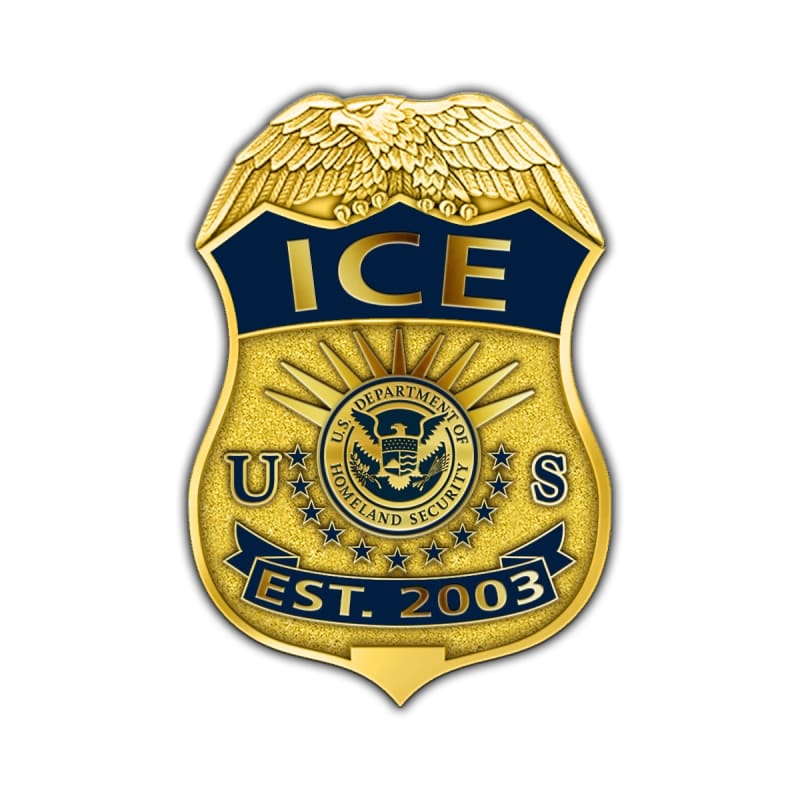 ICE Badge Lapel Pin