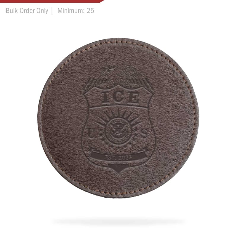 Fine Leather Coasters - ICE