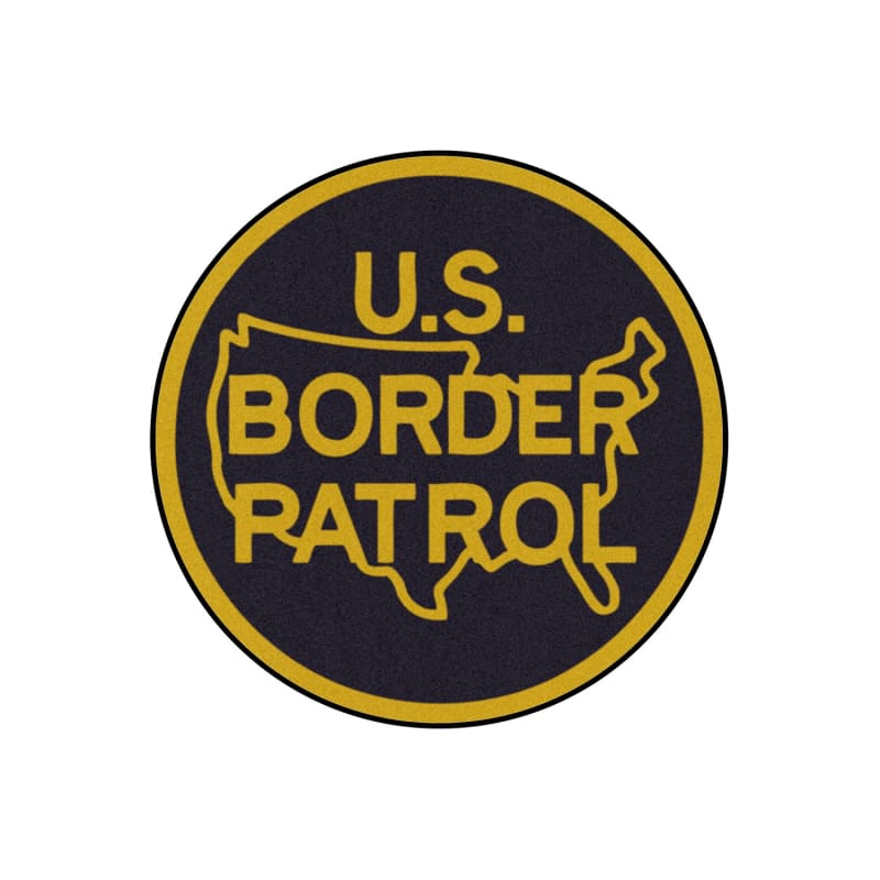 Border Patrol (USBP) Insignia Round Floor Mat