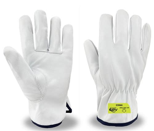 C2V A6 Cut Resistant Glove, Leather X-Slash 3306G