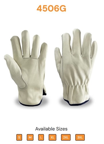 C2V Industry Grade Leather Driver Glove, 4506G