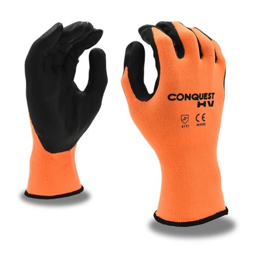 Cordova Hi-Vis Coated Knit Gloves Conquest 6935