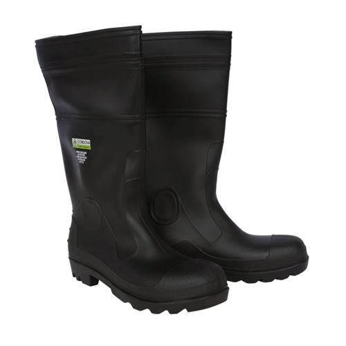 Cordova PVC Steel-Toe Boot, Black 16 Inch PB22