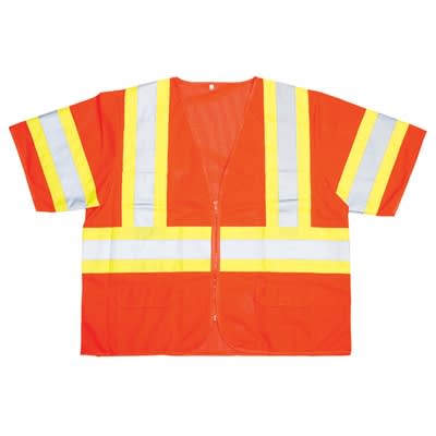 Cordova Class 3 Safety Vest, Orange, Pockets V3200