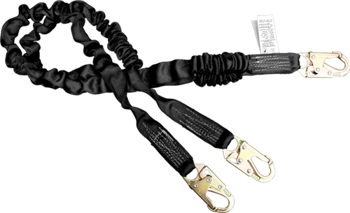 FrenchCreek Shock Absorbing Lanyard, 6 Ft Dual Leg 22420ASZ