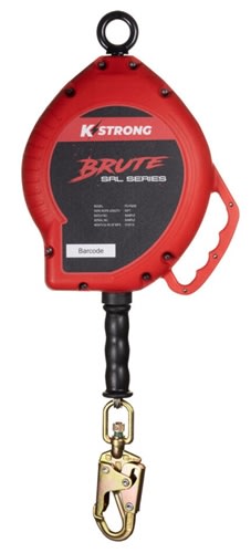 KStrong Brute 50 Ft Cable SRL, Snap Hook, Class 1, UFS310050