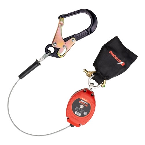 KStrong Brute Backer 8.5 Ft Cable SRL, Aluminum Rebar Hook, Class 2, UFS316106L