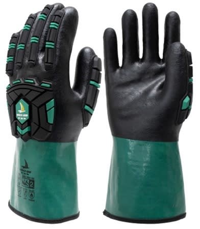 Seattle Glove A6 Cut Level & Impact 2 Chemical Gloves, PVC, A6PVCIMP2