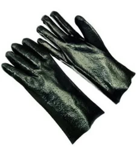 Seattle Glove Black PVC Lined Gloves, 14" Cuff D8630-14