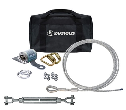 SafeWaze 100 Ft Horizontal Lifeline, 2-Person 019-8019